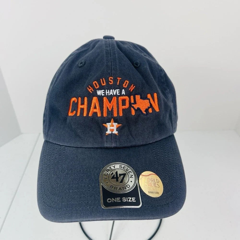 Houston Astros We Have a Champion World Series‎ Baseball Embroidered Cap Hat